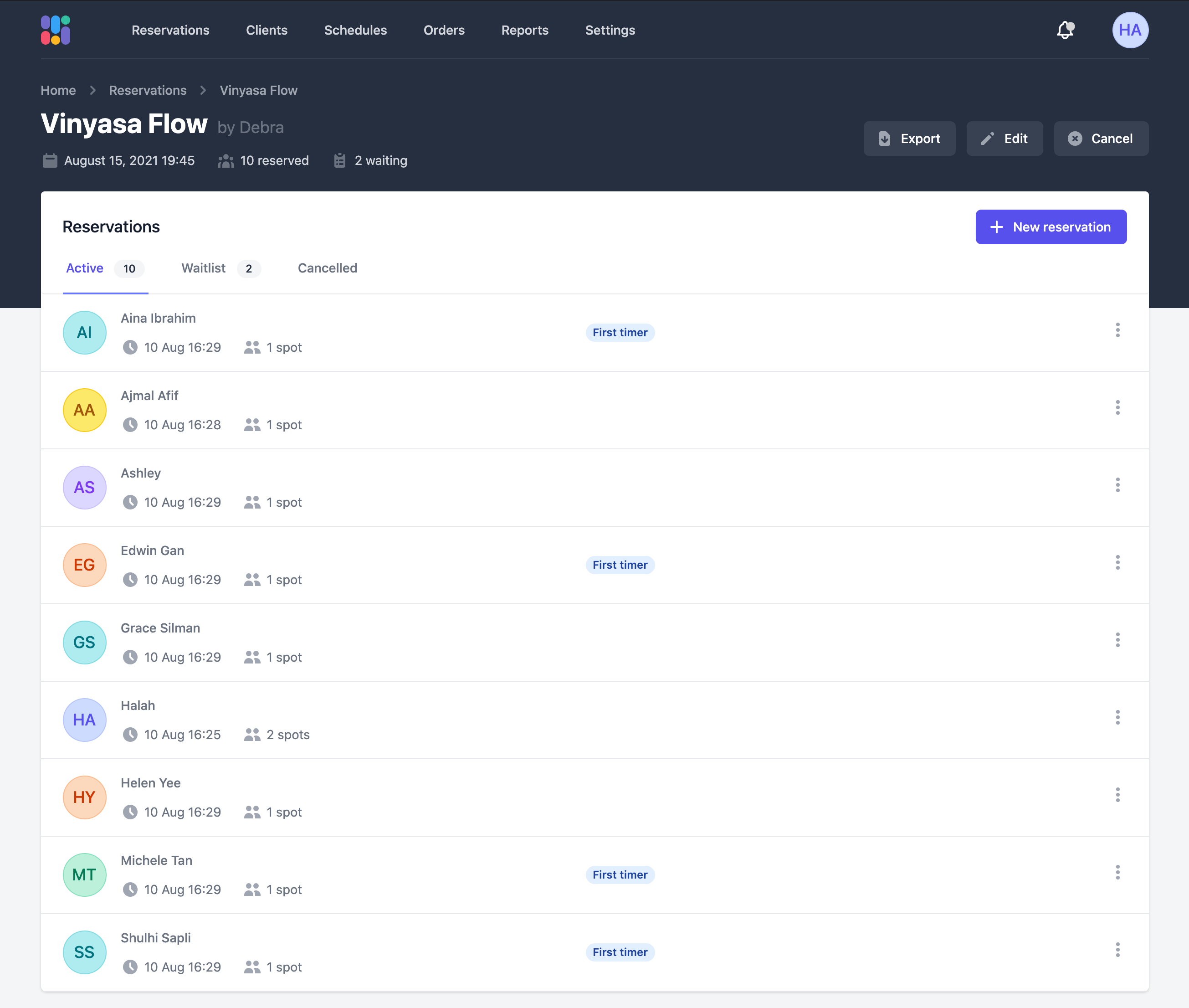 App screenshot